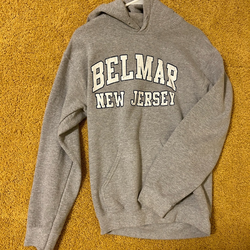 Vintage Apparel Women’s Hoodie Gray “Belmar New Jersey” Size S Small